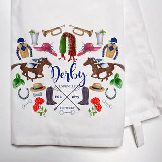 Derby Crest Tea Towel