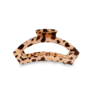 Open Hair Clip Medium - Blonde Tortoise