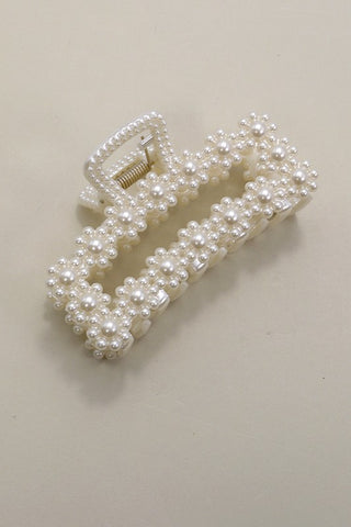 Flower Pearl Clip