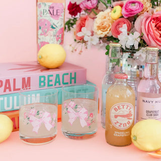 Floral Cocktail Glass