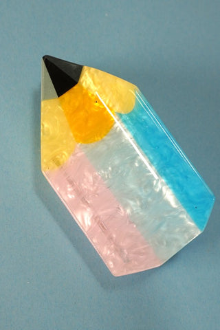 White Pencil Clip