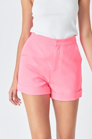 Amie Shorts Neon Pink