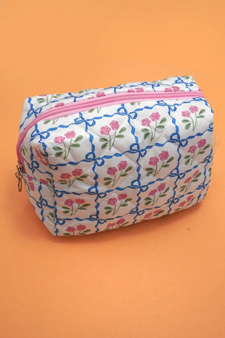 Blue Floral Pouch