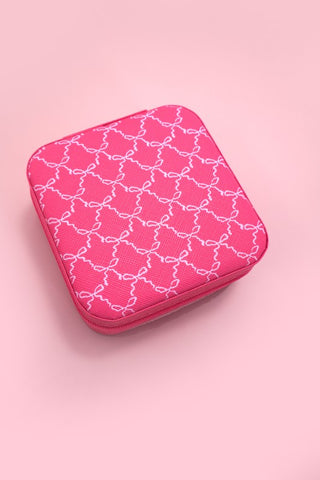 Fuschia Bow Jewelry Box