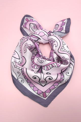 Mauve Aztec Print Scarf