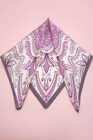 Mauve Aztec Print Scarf