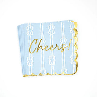Cheers Nautical Knot Cocktail Napkin
