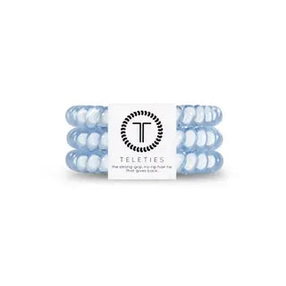 Washed Denim Hair Ties - Small