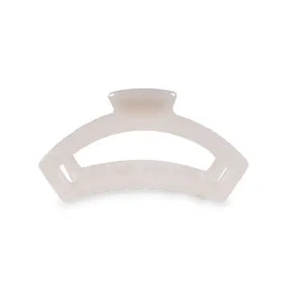 Open Hair Clip Medium - Coconut White