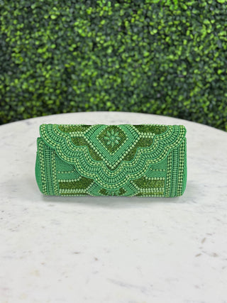 Green Jewel Evening Bag