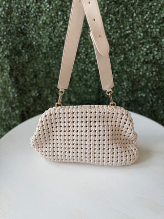 Olivia Clutch/Crossbody Bag in White