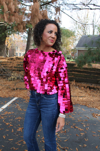 Hazel Top Party Sequin