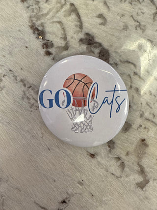 Go Cats Basketball Button