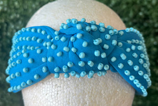 Blue Band with Teal Beads