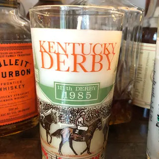 Kentucky Derby Glass Candle