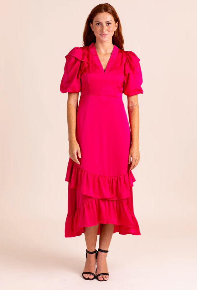 Bianca Dress Neon Pink