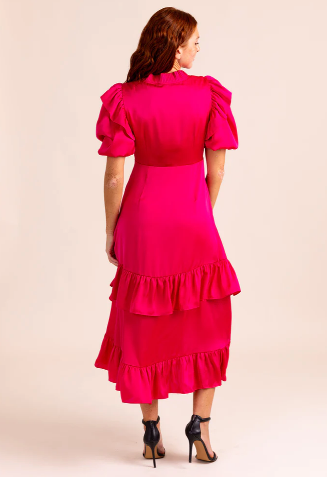 Bianca Dress Neon Pink