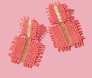 Mila Earrings Coral