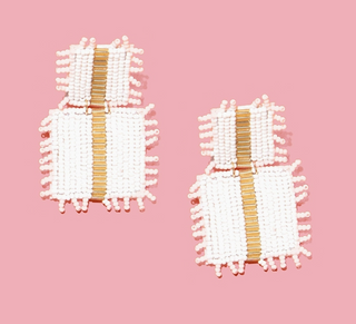 Mila Earrings White