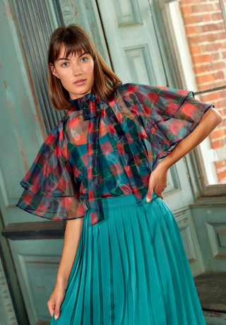 Heddy Top Holiday Plaid