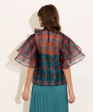 Heddy Top Holiday Plaid