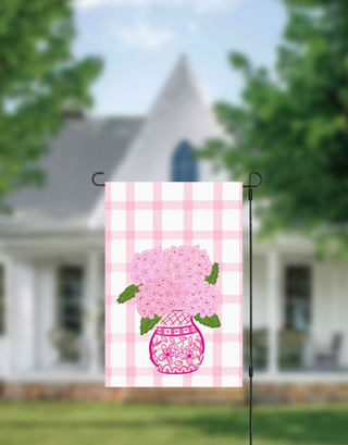 Pink Hydrangea Garden Flag