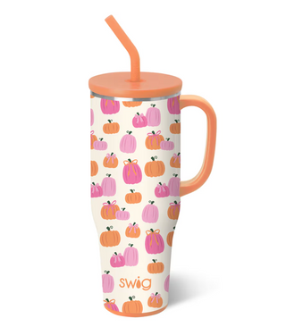 Pumpkins and Bows Mega Mug 40oz