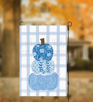 Blue Topiary Garden Flag