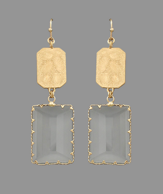 Opal Earrings Clear