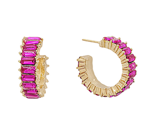 Karina Earrings Hot Pink