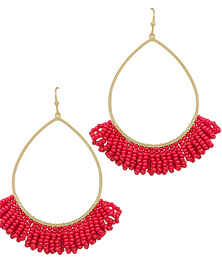 Tracy Earrings Red