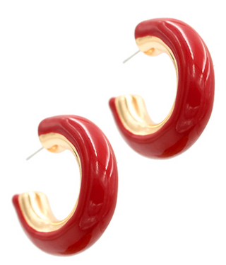 Kay Earrings Red