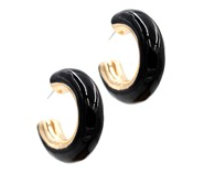 Kay Earrings Black
