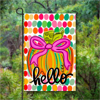 Happy Pumpkin Garden Flag