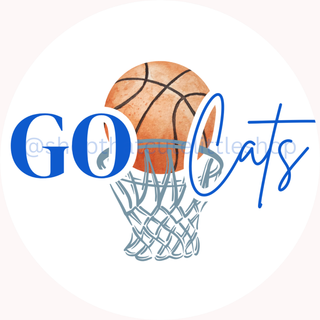 Go Cats Basketball Button