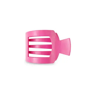 Square Flat Small Hair Clip - Paradise Pink