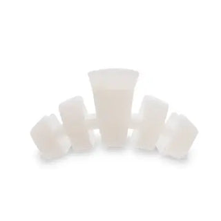 Classic Medium Hair Clip - Coconut White