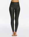 SPANX PETITE Faux Leather Leggings Black