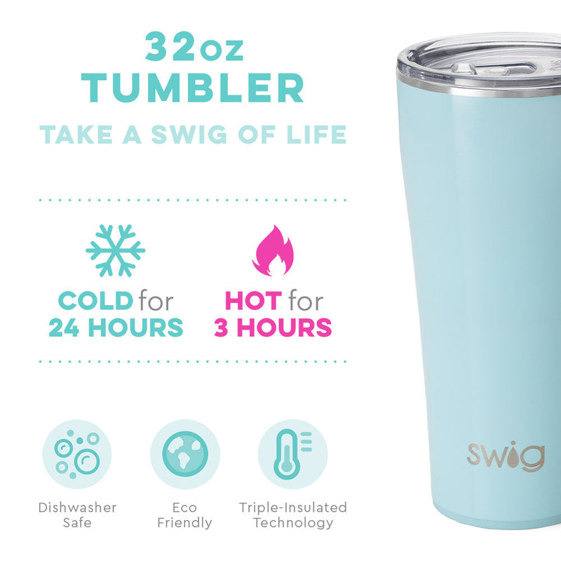 Shimmer Aquamarine Tumbler (32oz)